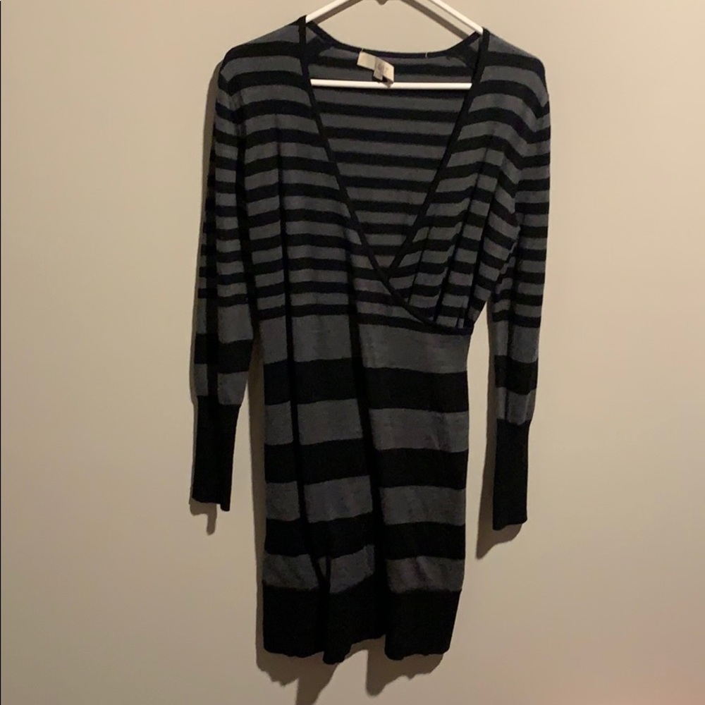 LOFT striped sweater dress